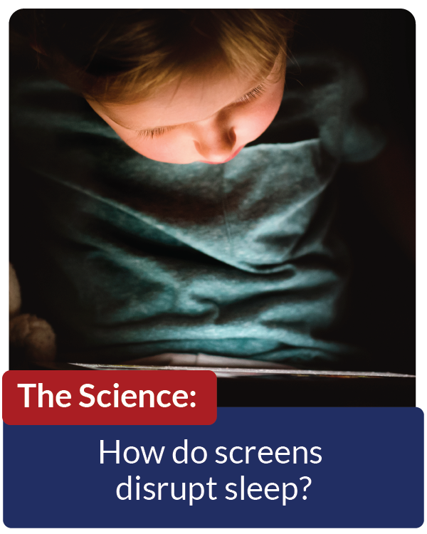 How do screens disrupt sleep?